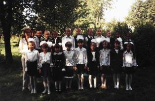 2006-7 год: ученики 3А класса Основной общеобразовательной школы  города Мариинского Посада