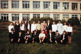 2006-7 год: ученики 6А класса Основной общеобразовательной школы  города Мариинского Посада