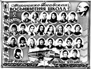 1979 год: Выпускники Основной общеобразовательной школы  города Мариинского Посада