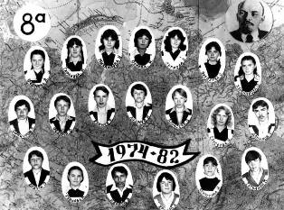 1982 год: Выпускники Основной общеобразовательной школы  города Мариинского Посада